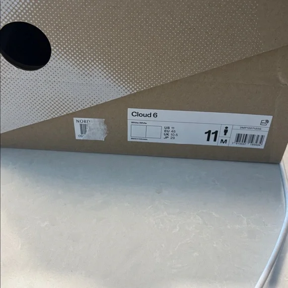 On Cloud White Running Sneakers - Picture 3 of 11